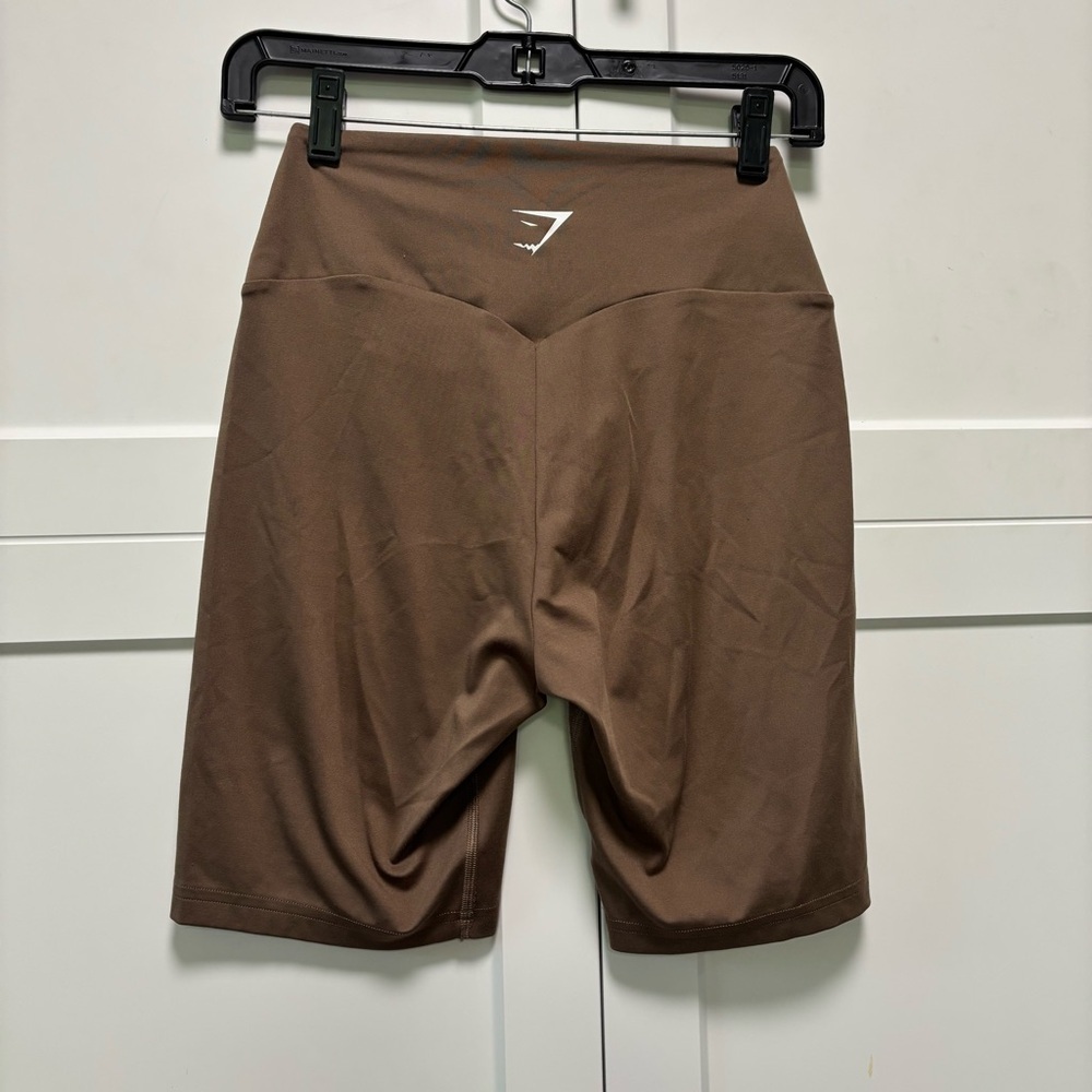 Gymshark brown shorts 8” inseam
